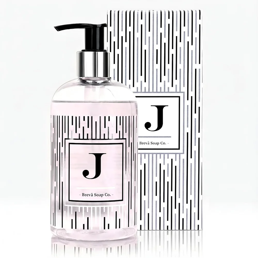Brevä letter J bottle and gift box